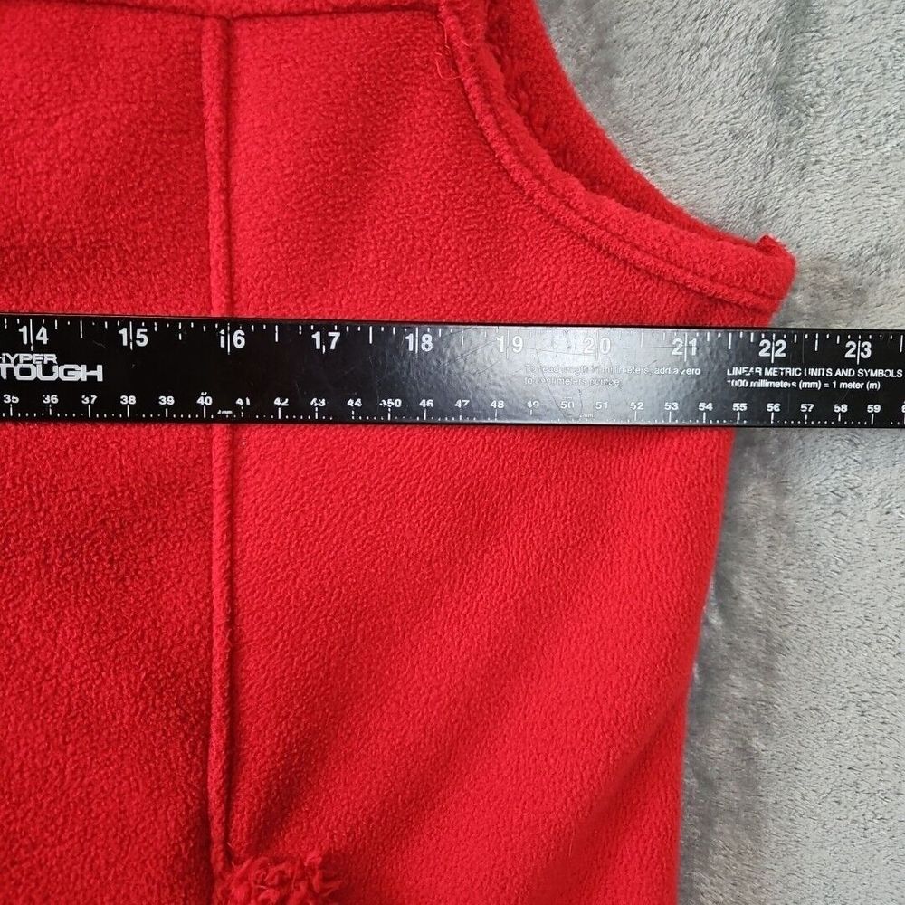 jane ashley vest Red Lg fleece full zip - Picture 6 of 10